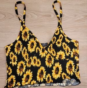 Sunflower croptop